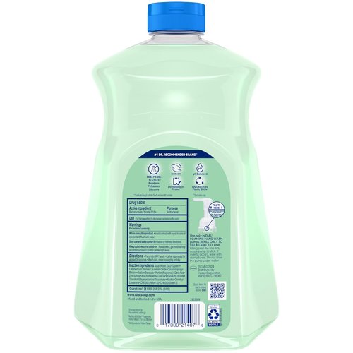 Dial Antibacterial Foaming Hand Soap Refill - Fresh Pear Scent | 52 Fl Oz for Effective Cleanliness