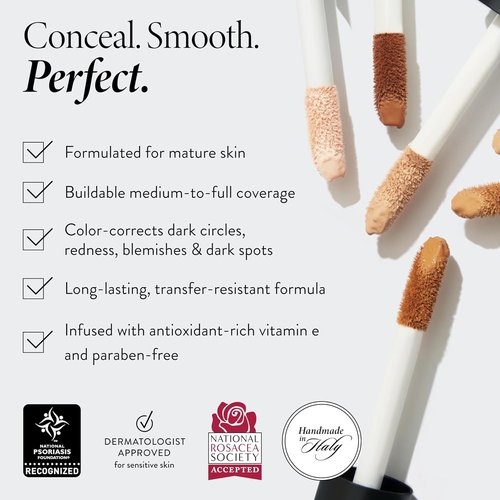 LAURA GELLER NEW YORK Ideal Fix Under Eye Concealer - Full Coverage, Anti-Aging, Hydrating - 04 Medium