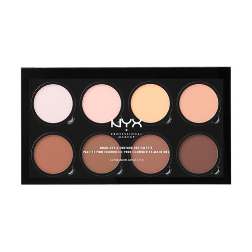 NYX PROFESSIONAL MAKEUP Highlight & Contour Pro Palette - Versatile Shades for Flawless Definition