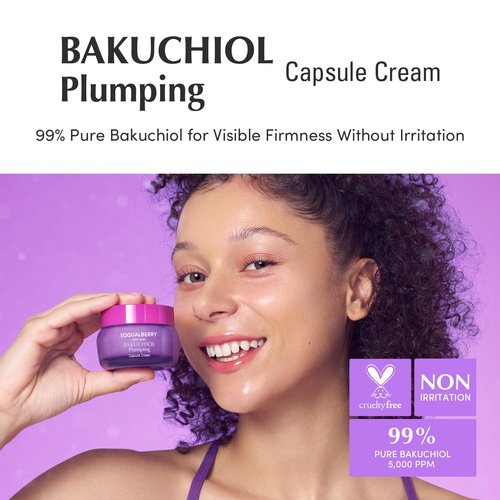 Bakuchiol Plumping Capsule Cream - Retinol Alternative Moisturizer for Firming & Pore Care | 1.69 fl. oz / 50ml