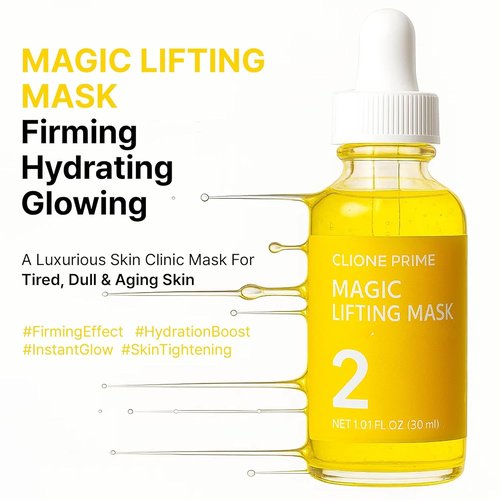 Regine Switzerland Korean Instant Face Lift Serum Mask - Hyaluronic Acid & Peptides for Anti-Aging