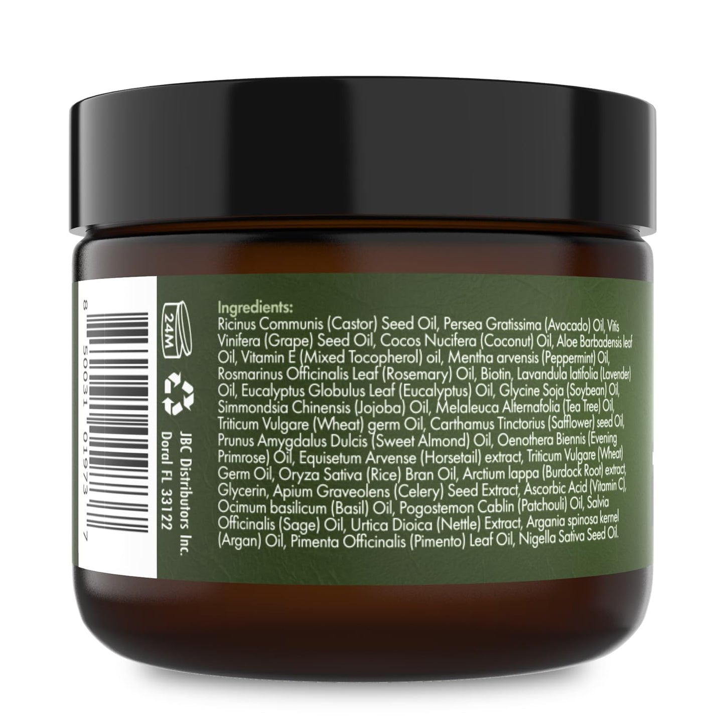 Sunny Isle Rosemary Mint Hair and Strong Roots Butter 2oz | Infused with Biotin & Jamaican Black Castor Oil | Strengthen and Nourish Hair | Dry Scalp, Split Ends