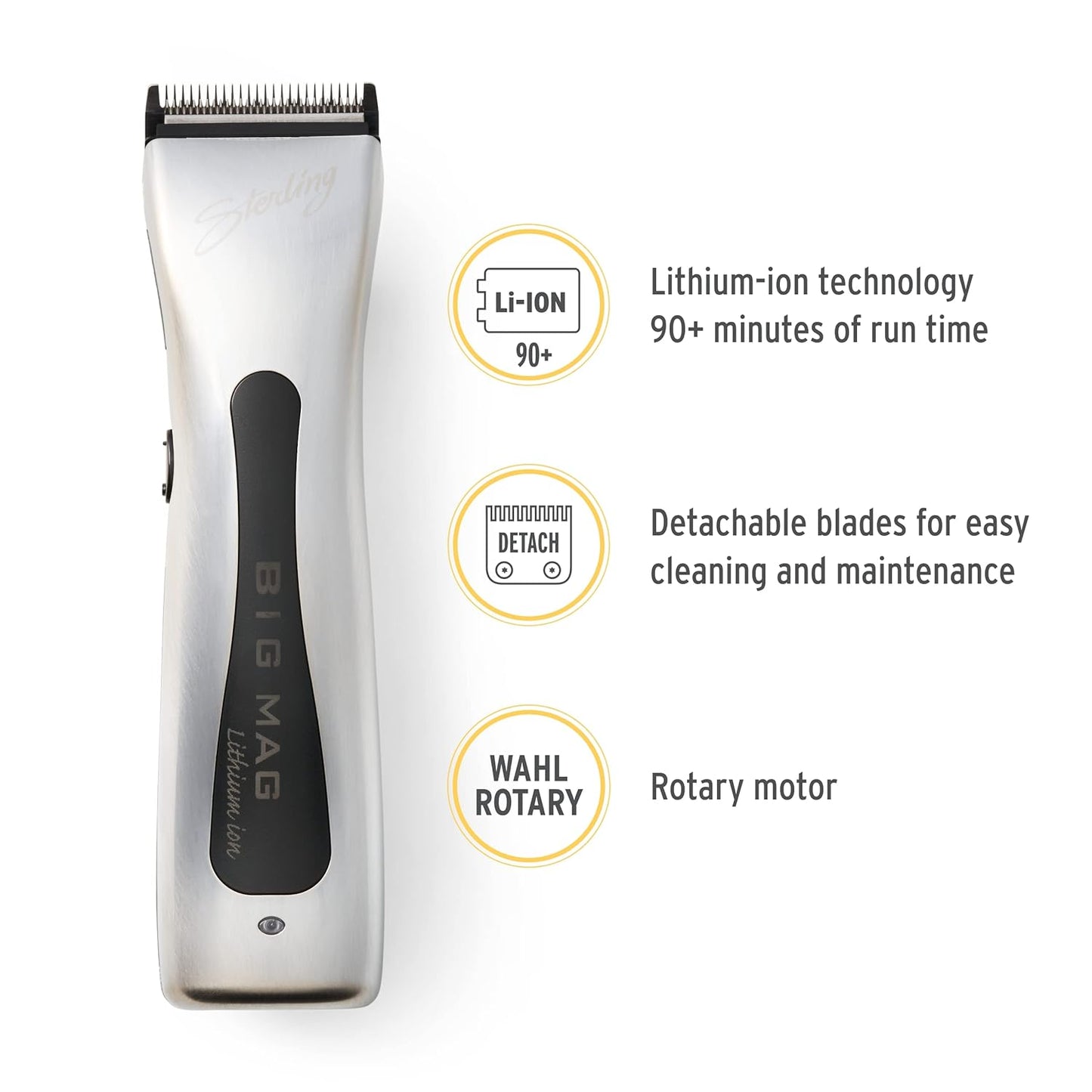 Wahl Professional - Sterling Big Mag Cordless Clipper & Hair Trimmer Set - Salon-Quality Cutting Tools