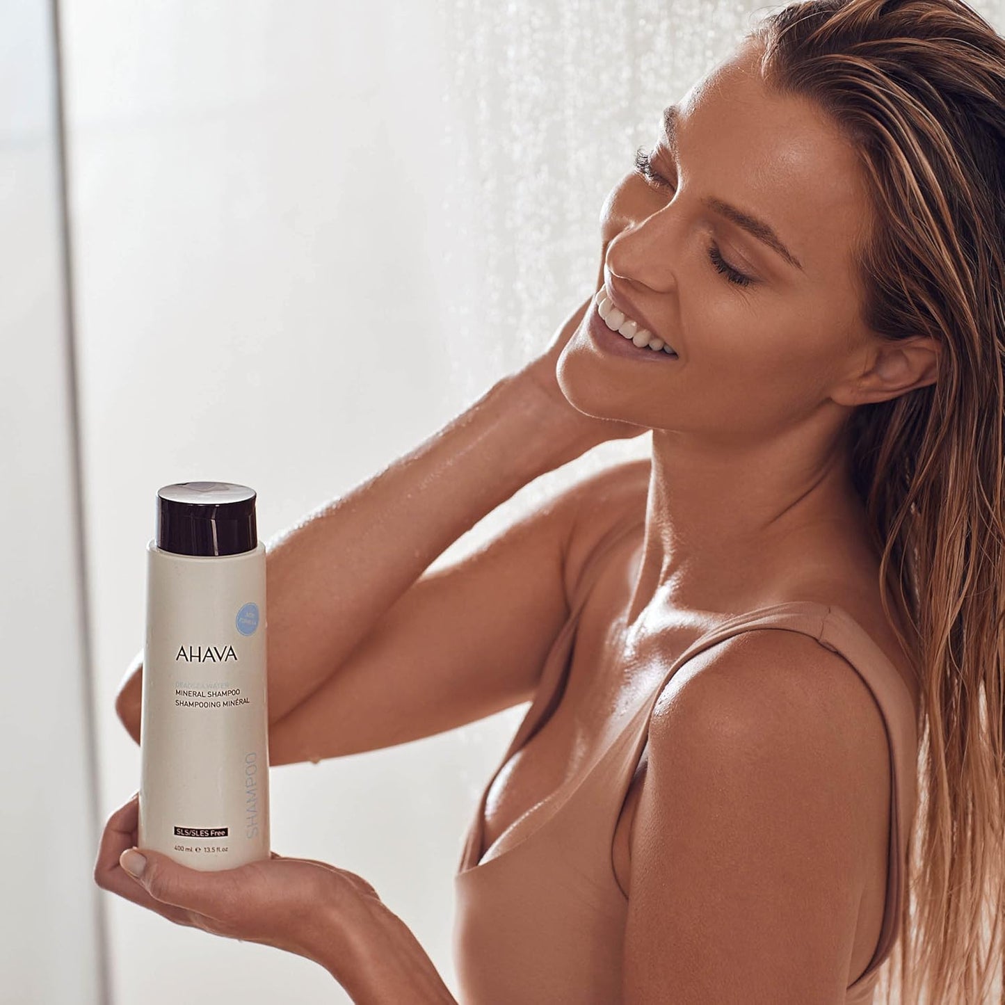 AHAVA Dead Sea Water Mineral Shampoo - Gentle, Hydrating Formula for All Hair Types | Softens & Shines
