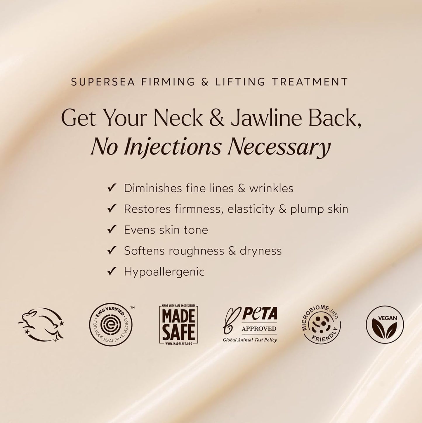True Botanicals SuperSEA Firming Treatment - Visibly Lifts & Tightens Skin | All-Natural, Vegan | 1 fl oz | 30 ml