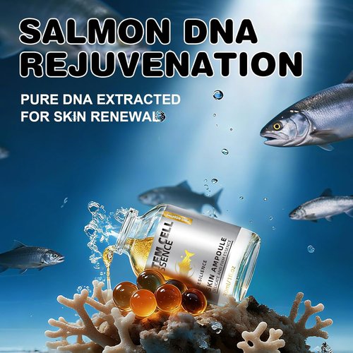 **Skiennix Salmon DNA Serum - Anti-Aging Hydration Booster for Face & Body | Brightening & Firming Microneedling Serum**