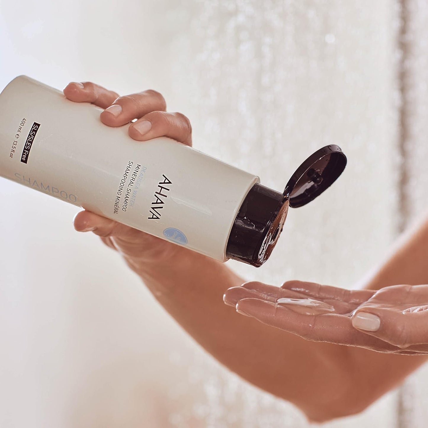 AHAVA Dead Sea Water Mineral Shampoo - Gentle, Hydrating Formula for All Hair Types | Softens & Shines