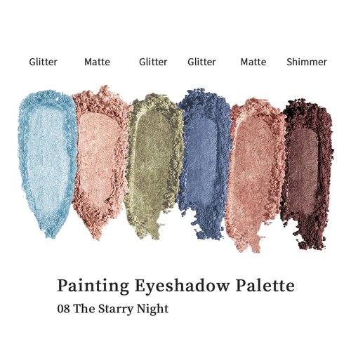 MilleFée Eyeshadow Palette 08 The Starry Night - Warm Deep, Cruelty-Free, High Pigmented & Blendable