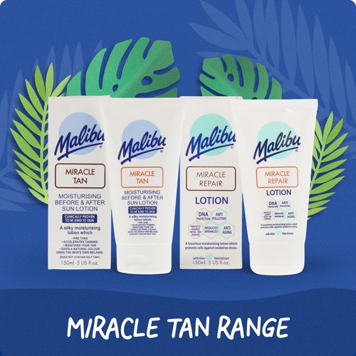 Malibu Miracle Tan Extender Lotion - Hydrating After Sun & Deep Bronzing Enhancer, 5 Fl Oz