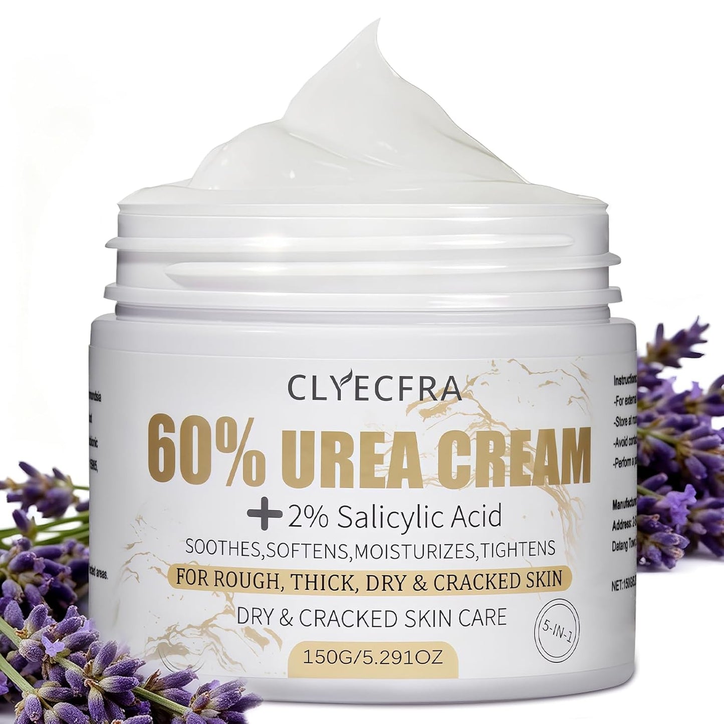 Urea Cream 60% by Skiennix - Maximum Strength 5-in-1 Moisturizer for Rough, Dry Skin | 150g