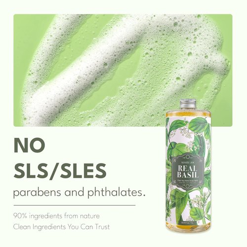 ROMIIE ZOI Basil Foaming Hand Soap Refill Gift Set - 3 Pack (33.8 Fl Oz Each) | Gentle, Moisturizing Plant-Based Formula for Home Use