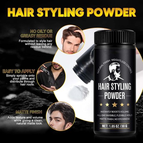 NIFEISHI Hair Styling Powder - Volumizing Texture Powder for All Hair Types | 2-Pack (1.05oz)
