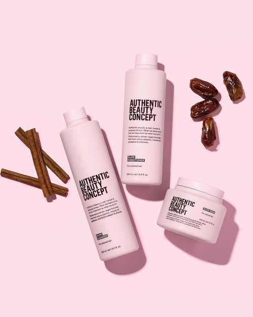 Authentic Beauty Concept Glow Conditioner - Hydrating Formula for Color-Treated Hair | Vegan & Silicone-Free