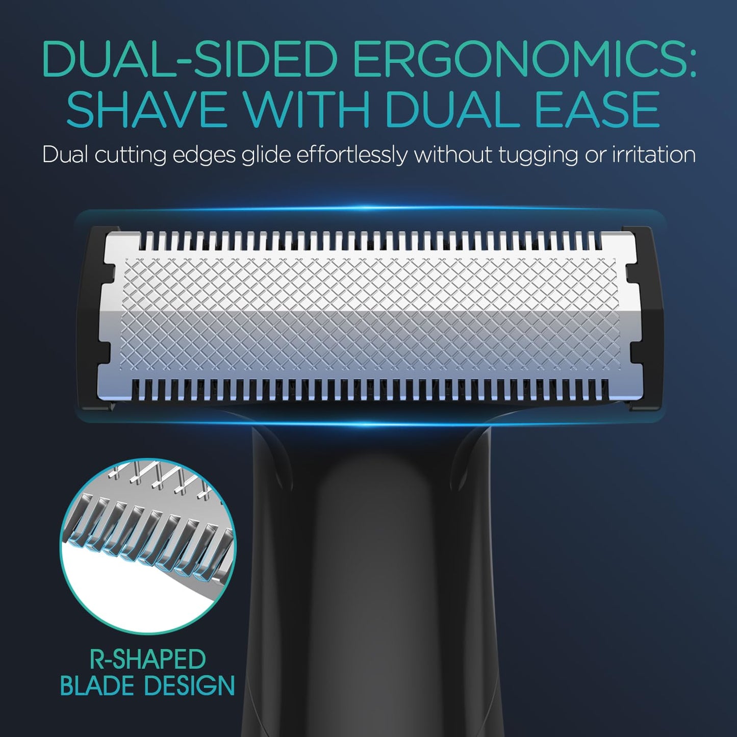 VOYOR Beard Trimmer for Men - All-in-One Electric Razor & Grooming Kit | Rechargeable, Cordless, Grey
