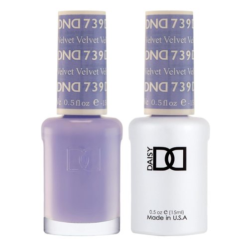 DND Gel Polish Set - Purple Collection | UV/LED Gel & Air Dry Nail Lacquer Duo, 0.5 Fl Oz Each