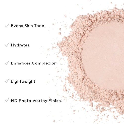 MIRABELLA - Pure Press Foundation | HD-Finish Mineral Powder Compact with Jojoba | Age-Defying, Fair I