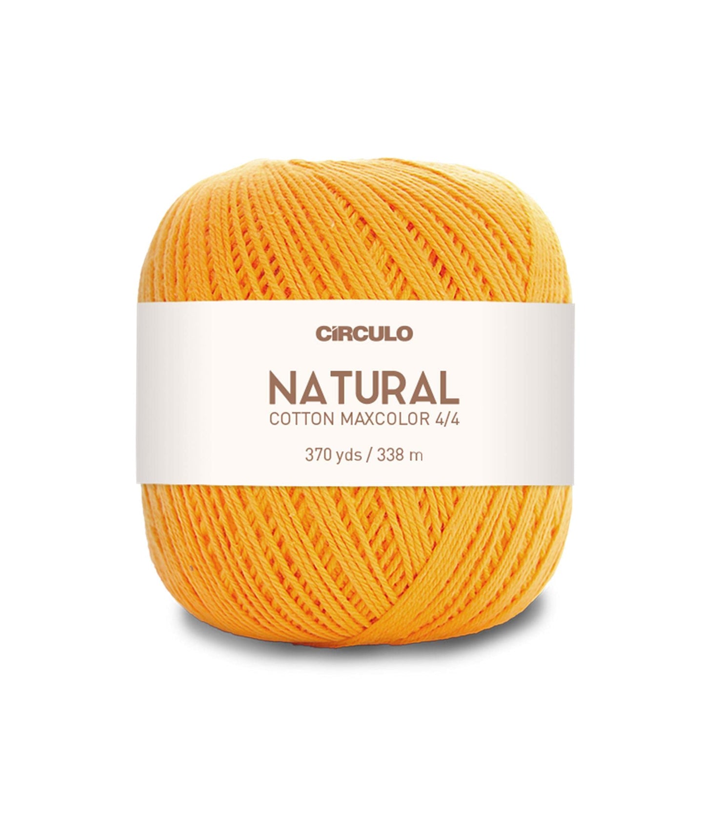 Natural Cotton Maxcolor 4/4 by Círculo – 100% Brazilian Virgin Cotton (Pack of 1 Ball) – 369 yds, 7 oz – DK (1449)
