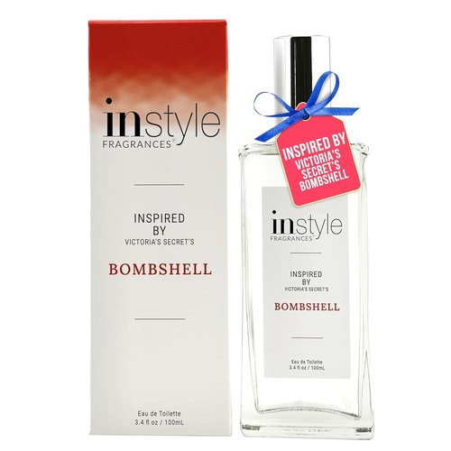 Instyle Fragrances | Women's Eau de Toilette Inspired by Victoria's Secret Bombshell - Clean & Vegan, 3.4 Fl Oz