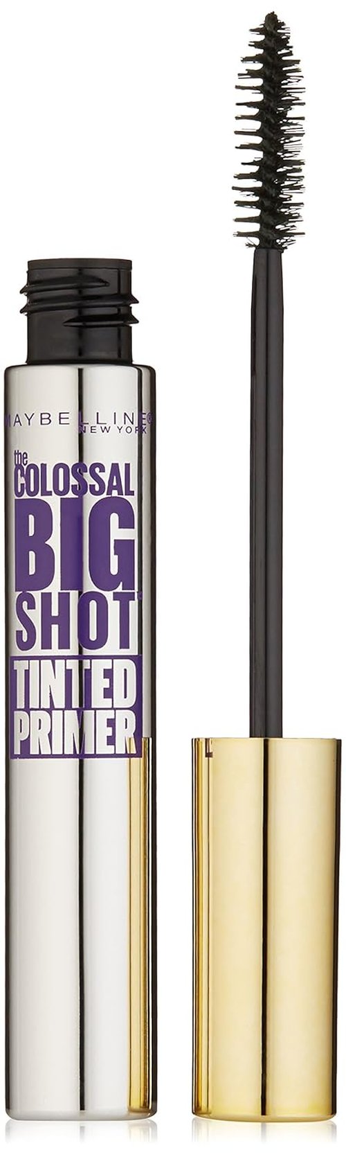 Maybelline New York Tinted Primer - Volume Express The Colossal Big Shot, Black, 0.26 Fl Oz