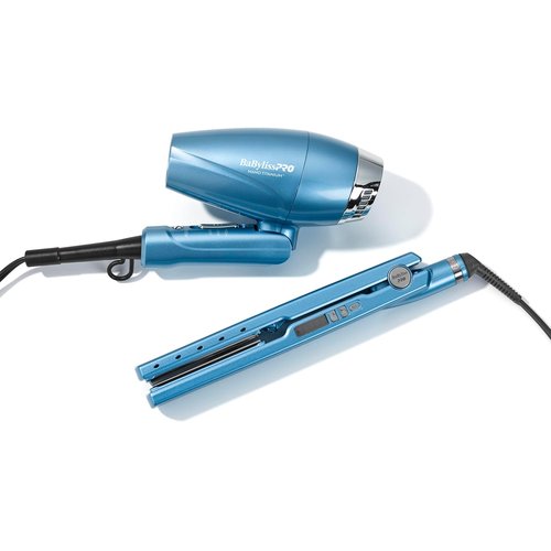 BaBylissPRO 1 1/4" Digital Ionic Flat Iron - Professional Hair Straightener with Short Plates