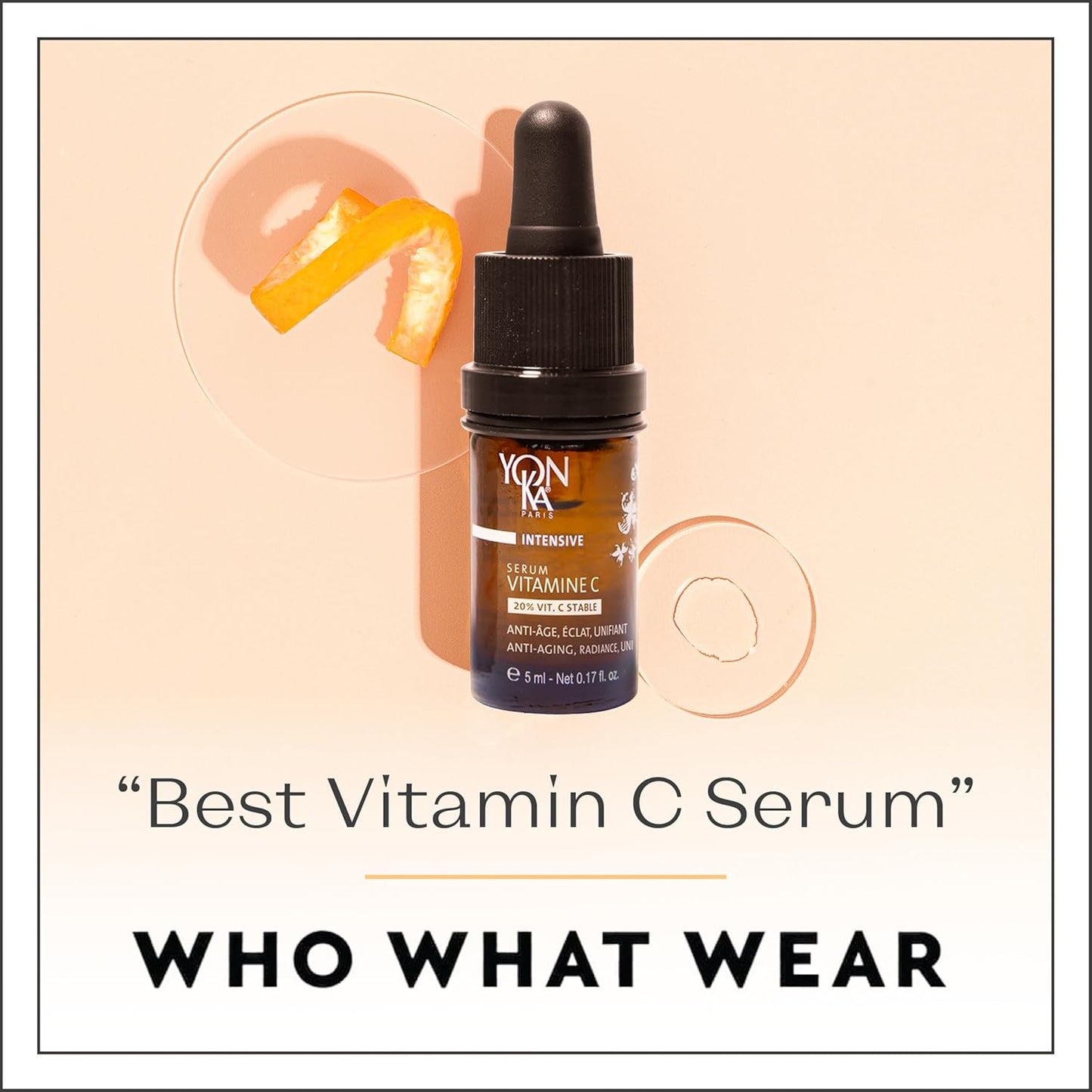 Yon-Ka 20% Vitamin C Serum - Anti-Aging Face Treatment for Even Tone & Firm Skin | 99% Natural Ingredients