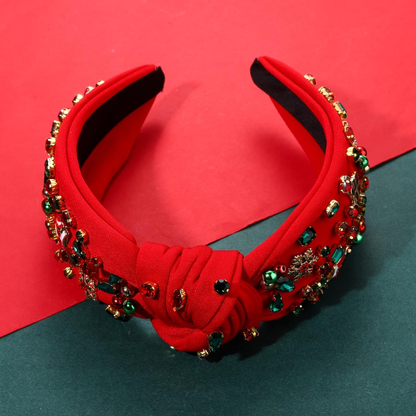 Christmas Headband for Women Snowflake Reindeer Tree Bow Headband Winter Holiday Wide Knot Hairband Hair Accessories Gifts