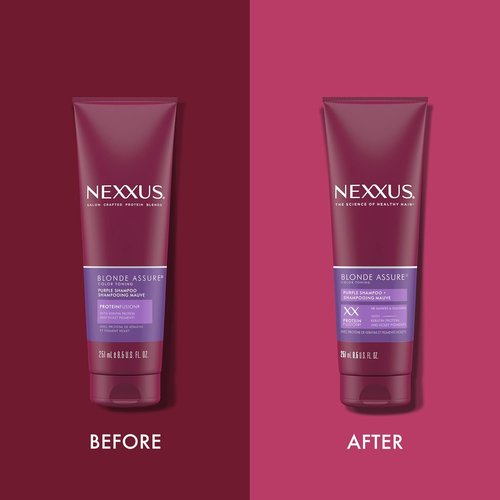 Nexxus Blonde Assure Purple Shampoo - Color Care for Blonde Hair with Keratin Protein | 8.5 oz