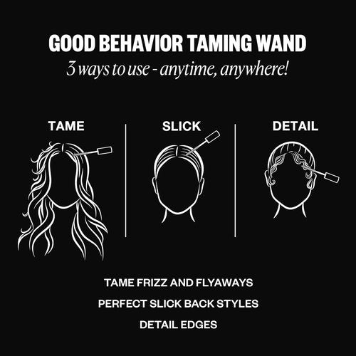 IGK Good Behavior Hair Taming Wand - Lightweight Gel Control Stick for Smooth, Sleek Hair | 0.24 oz