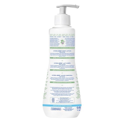 Mustela Hydra Bebe Body Lotion - Daily Moisturizing Lotion with Natural Avocado, Jojoba & Sunflower Oil | Multiple Sizes Available