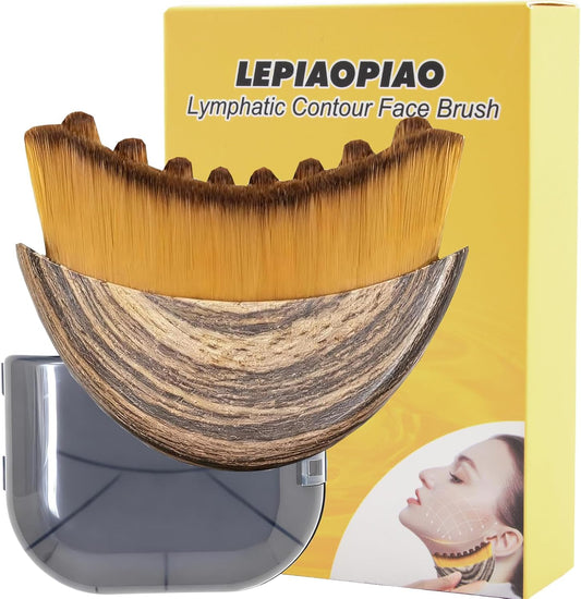 Skiennix Lymphatic Drainage Face Brush - Ergonomic Design for Precise Contouring & Massage