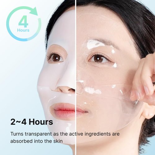 ROOTIO Vegan Collagen Deep Boosting Mask, Hydrating Overnight Face Mask, Pore Minimizing, Elasticity, Firming, Sleeping Hydrogel Mask for glass skin, Korean Skincare (1.41oz x 1ea)