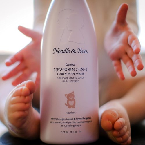 Noodle & Boo 2-in-1 Hair & Body Wash - Gentle Lavender Formula for Newborns & Babies | 16 fl. oz.