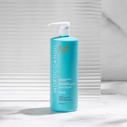 Moroccanoil Moisture Repair Shampoo - Deep Hydration for Damaged Hair | 8.5 Fl Oz