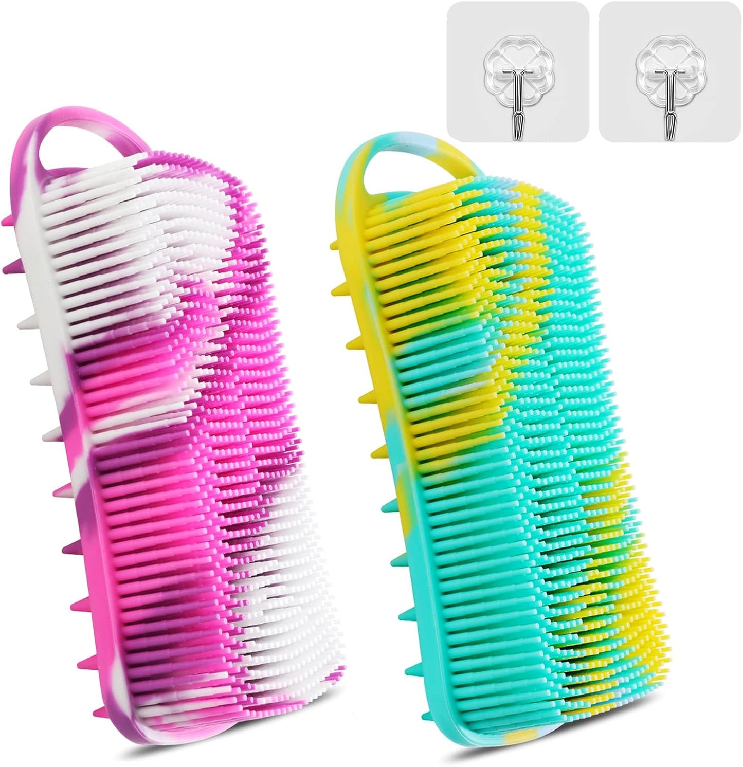 Skiennix Silicone Body Scrubber - Gentle Exfoliating Bath Brush for Women | Travel-Friendly Deep Clean & Massage