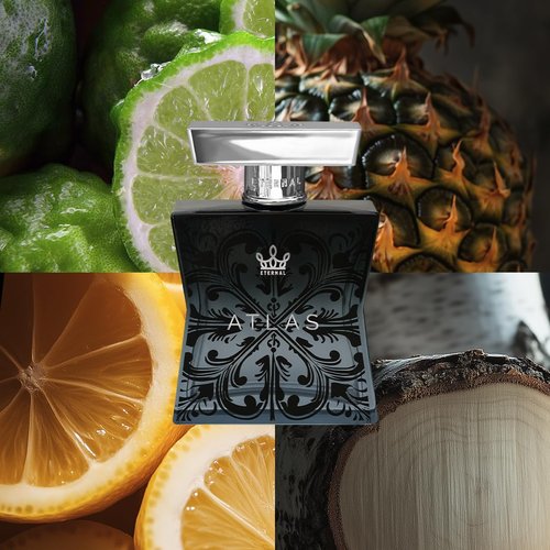 Eternal Fragrance - Eternal Atlas - Inspired by Iconic Men's Cologne - 3.4 oz (100ml) - Eau de Parfum - Long-lasting - Vegan - Clean Ingredients - Cologne for Men - 2000 sprays per bottle