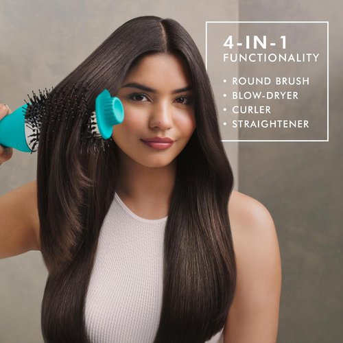Moroccanoil 4-in-1 Blow-Dryer Brush - Effortless Styling Tool for Smooth, Shiny Hair