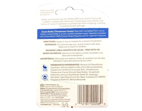 Palmer's Cocoa Butter Lip Balm - All-Day Moisturization for Dry, Cracked Lips | Pack of 2