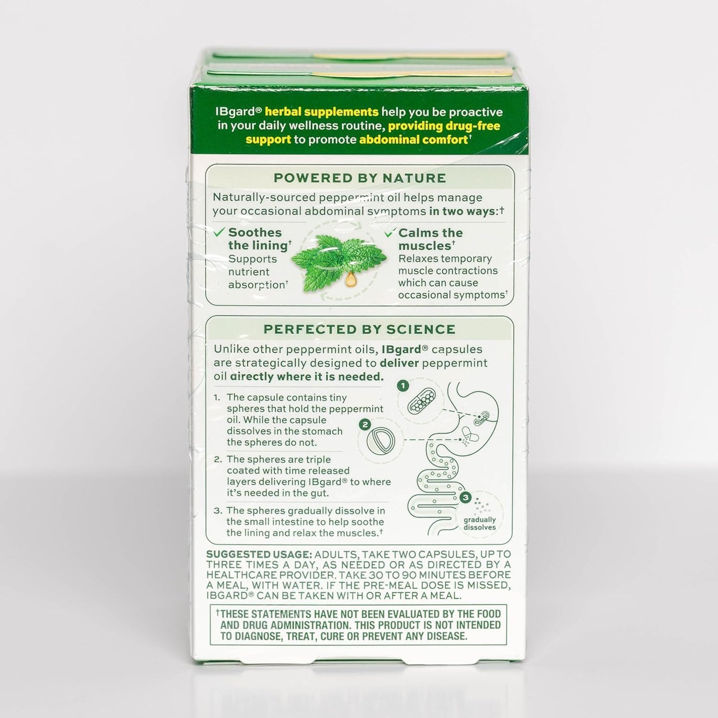 IBgard Gut Health Supplement - Peppermint Oil Capsules for Abdominal Comfort | 96 Count