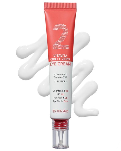 BE THE SKIN Vitavita Dark Circle Zero Eye Cream - 11 Peptides & Vitamin BC Complex, 1.01 oz | Brightens & Firms Under Eyes