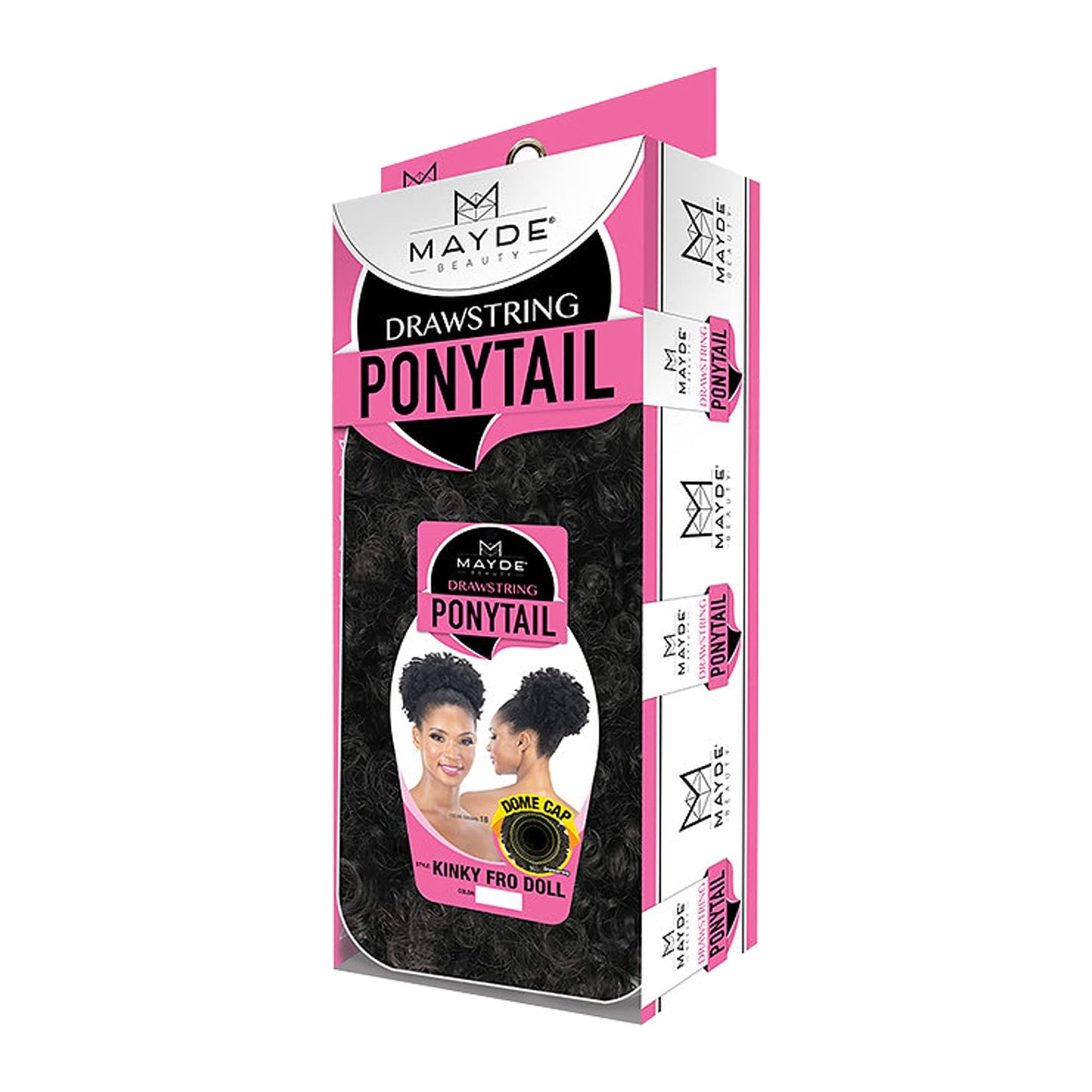 Mayde Beauty Drawstring Ponytail KINKY FRO DOLL (TGREY)