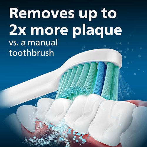 Philips Sonicare E-Series Replacement Toothbrush Heads - 2 Pack, White, HX7022/66 for Superior Oral Care