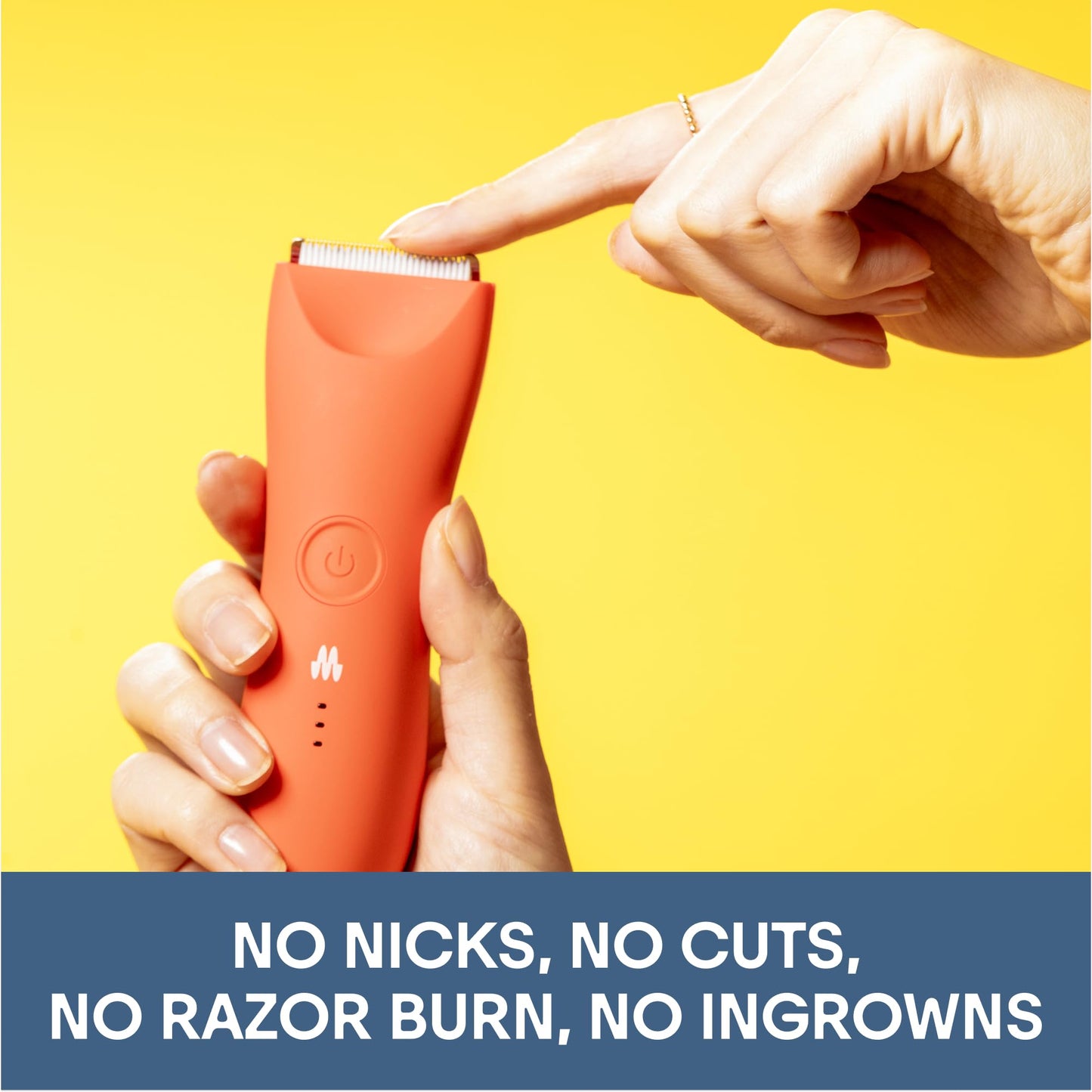 MERIDIAN Trimmer Plus Body & Bikini Hair Manscaping Trimmer, Adjustable Guard, USB-C Charging, Flash Light, Travel Lock, Charging Dock