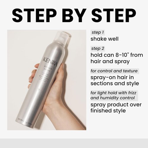 Kenra Design Spray 9 - Light Hold Hairspray for Taming Frizz & Flyaways | Lightweight & Brushable for All Hair Types