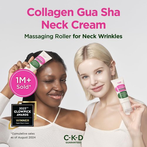 CKD Retino Collagen Gua Sha Neck Cream - Anti-Aging, Firming & Lifting Treatment for Neck, Face & Décolleté | 1.69 fl oz