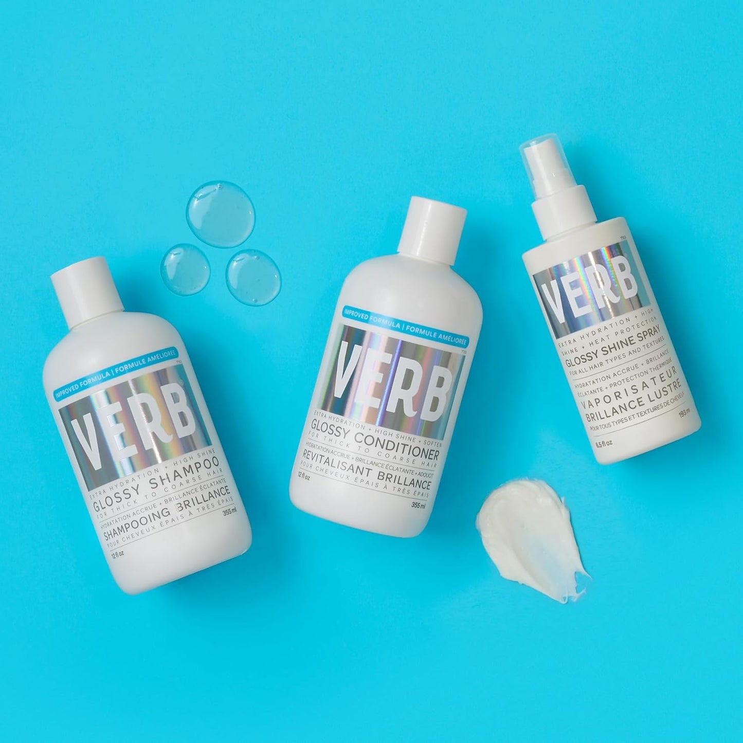 VERB Glossy Shampoo - Cleanses & Adds High Shine for Thick, Coarse Hair | Vegan, Paraben-Free