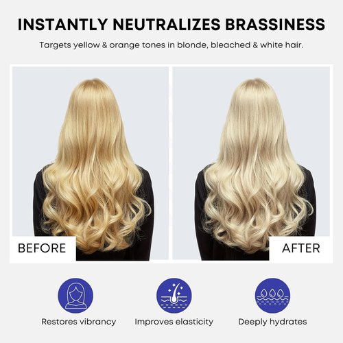Artègo Good Society B_Blonde Ash Blue Shampoo - Tone Neutralizing for Blonde & Bleached Hair (8.5 oz)
