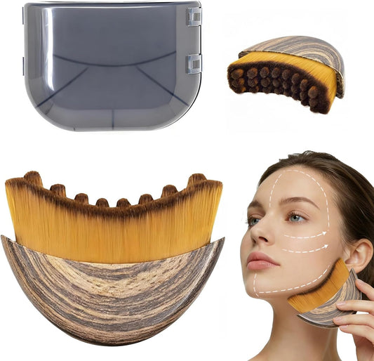 Skiennix Lymphatic Contour Face Brush - Sculpting & Detox Brush for Anti-Puffiness | All Skin Types