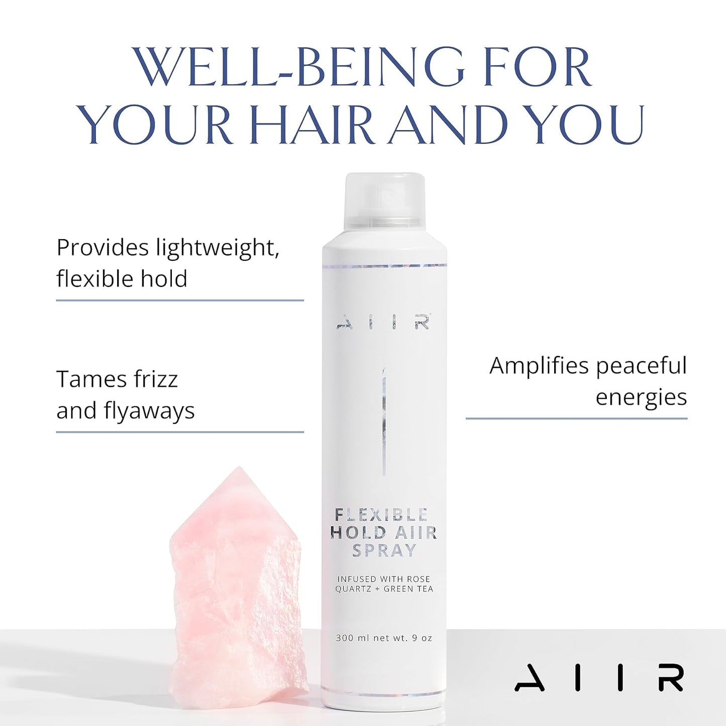 AIIR Flexible Hold Finishing Spray - Light Hold Hairspray for Soft, Touchable Finish | 2.5 oz