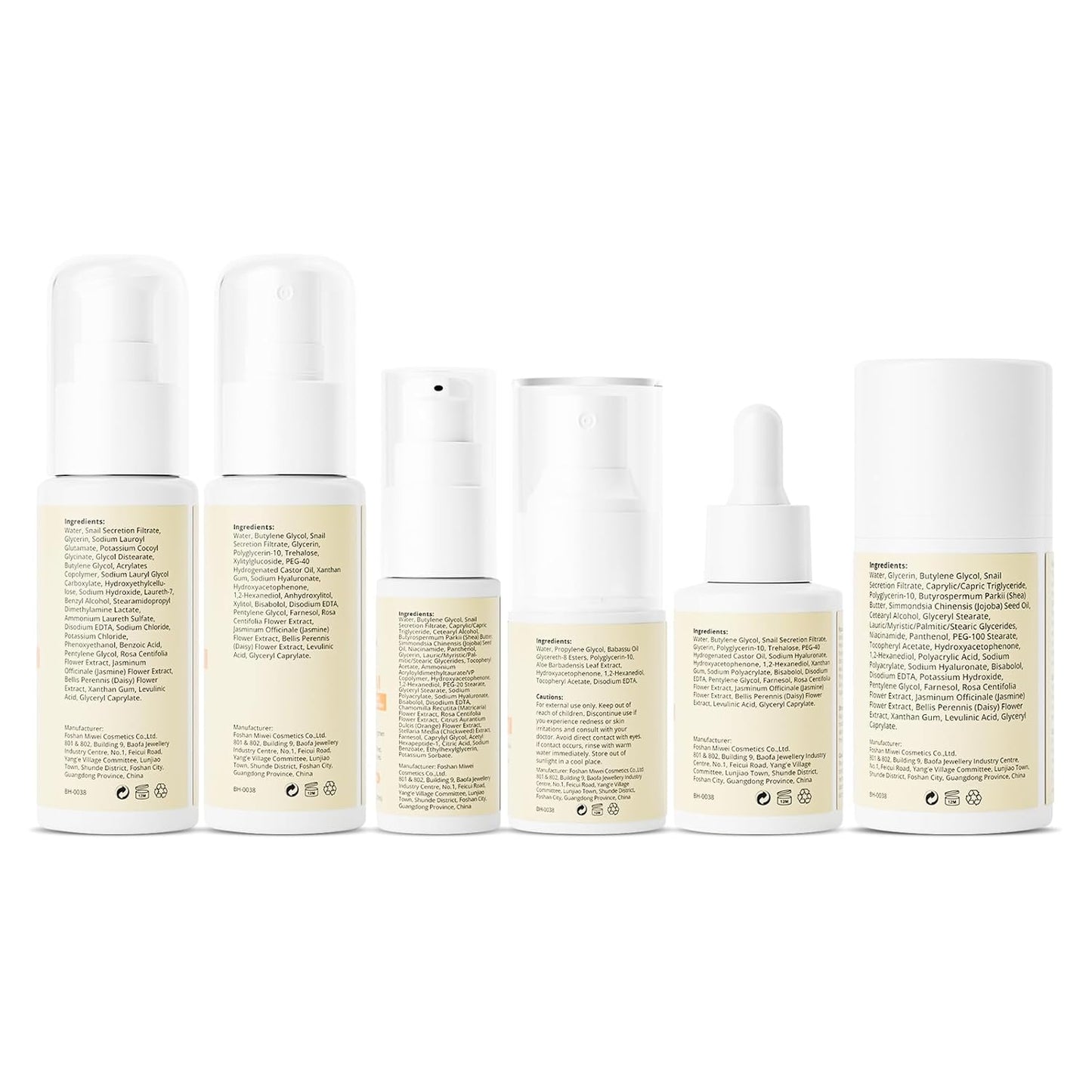 Skiennix Snail Mucin Facial Care Set - Travel Size Skincare Kit for Women & Teens | Perfect Gift for Birthdays & Holidays