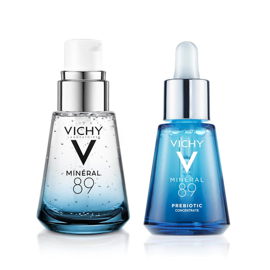 Vichy Mineral 89 Prebiotic Defense Serum - Niacinamide Hydrating Concentrate for Dull Skin, 50ml